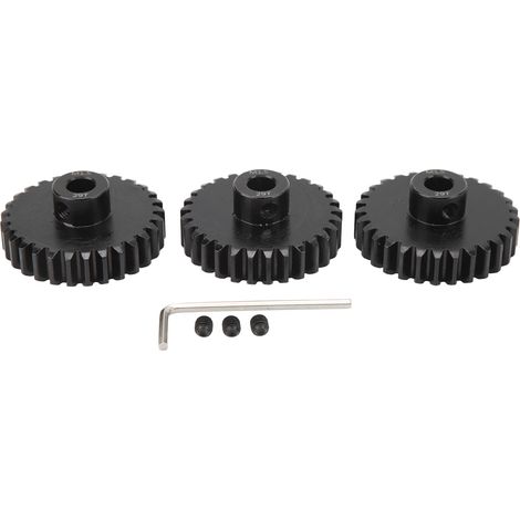 Pignon en Acier Noir M1.5 8mm pour Voiture Télécommandée 1/5 1/8 1/10 - Réduction de Bruit - 29 Dents