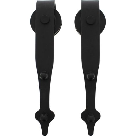 Intersteel 2-teiliges Laufrollen-Set Classic 290 mm Schwarz (1/4)