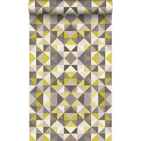 papier peint cubique jaune ocre - Origin Wallcoverings (1/5)