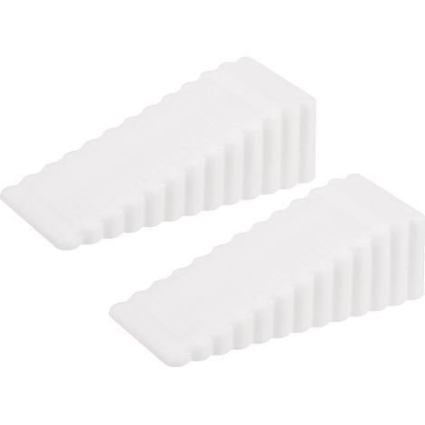 Cale Porte Sol Caoutchouc, 4 Pièces Antidérapante Bloc Arrêts de Portes Durables Butee de Portail Bloque Butoir de Porte Empilables pour Tous Types de Sols en Intérieur et Extérieur (1/5)