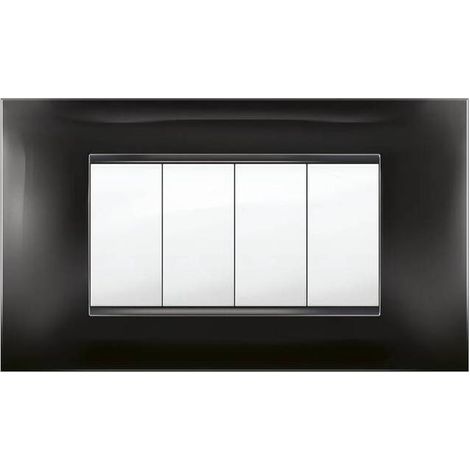 PLACCA MIVIDA PLANA NERO 4P