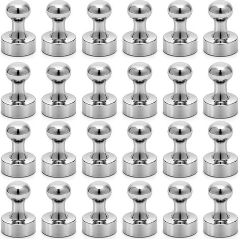 24pcs Aimants Puissants, Aimant Frigo, Aimant Neodyme, Magnet Frigo, Aimants Tableau Magnétique, Petit Aimant Puissant