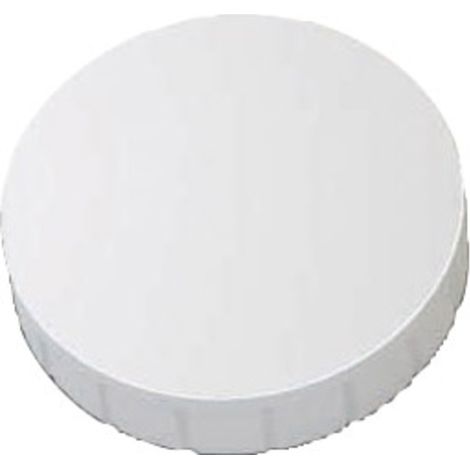 Moderne weiße Magnete 32 mm - Set mit 10