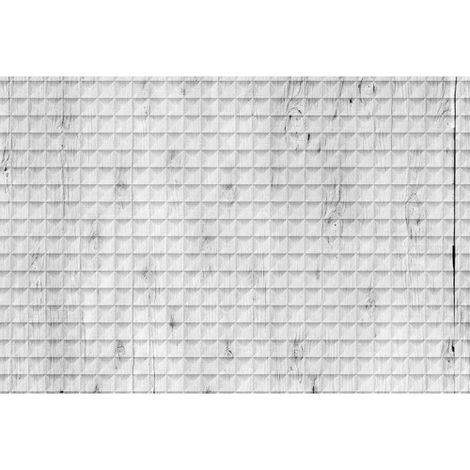 Papier peint panoramique 3D imitation bois gris moderne Tapisserie panoramique bois graphique grise Papier peint panoramique géométrique pour salon (1/3)