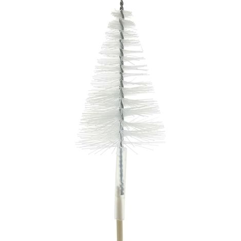 SCHEULEN Weihnachtspflanzenstecker Tannenbaum Weiß 7 cm - Metall & Kunststoff
