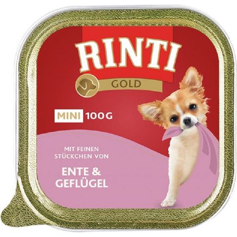 Rinti  Gold Mini  Schale 100g - Ente mit Geflügel 100g