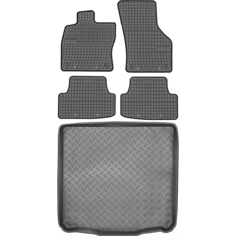 Ensemble de tapis de sol en caoutchouc pour Volkswagen Golf VII Kombi (2012-2020) + tapis de coffre (1/5)