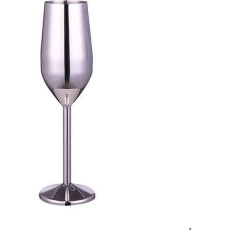 Lot de 2 flûtes à champagne de luxe européennes - flûtes à champagne 220 ml [argent] (1/3)