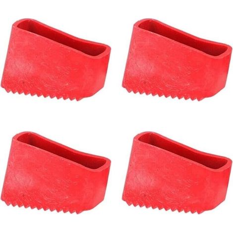 4 Pièces Couvre-Pieds D'éch, Pieds d'éch en caoutchouc, pour Escaliers Revêtements en Caoutchouc Antidérapants, Coussin de Protection D'éch pour échs Télescopiques (1/4)