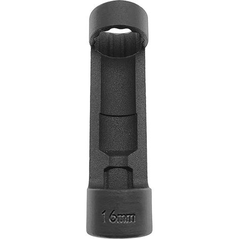 Federbeinmuttern-Steckschlüssel, 12-kant, 1/2"-Antrieb, Federbein-Steckschlüssel, Kfz-Reparaturwerkzeug (19 mm, schwarz) - 16 mm, schwarz