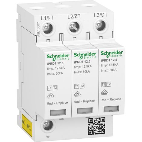 Überspannungsableiter iPRD1 12.5R-T12-3 3-polig Typ 1+2 (Klasse B+C) (1/4)