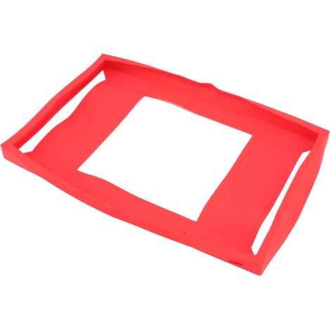 Étui de protection en silicone rouge, résistant à la poussière, à l'eau et aux chutes, pour écran intelligent Show 15. (1/5)
