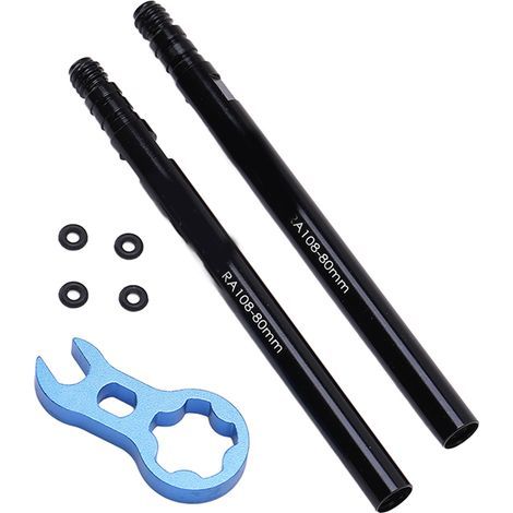 Kit d'Allonges de Valve en Aluminium pour Vélo Route - Tiges Valve Françaises 80 mm (1/5)