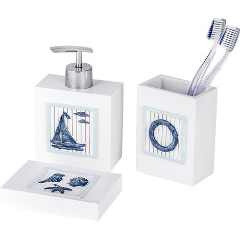 Set accessori da Bagno in Poliresina Nautic (1/4)