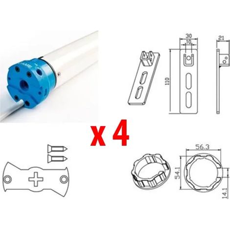 came 4 x kit moteur tubulaire volet roulant mondrian 5 230v uy0021 001uy0021