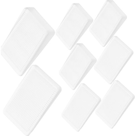 8pcs Cales de Nivellement Triangulaires en Caoutchouc pour Meubles et Armoires, Pieds de Nivellement Garantissant Stabilité Optimale et Équilibre sur Sols Inégaux (1/5)
