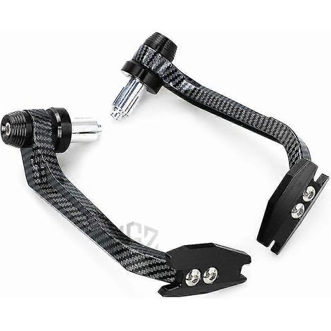 Motorrad-Lenkerendprotektoren aus Aluminium und Carbon für Vespa GTS 250, 300, Sprint, Primavera 150, LXV, PX, GTV – ohne Logo, Schwarz