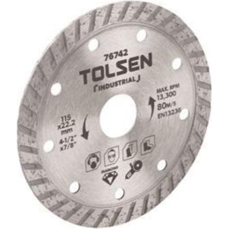 DISCO DIAMANTATO CORONA TURBO 230X22.2 EN13236 TOLSEN