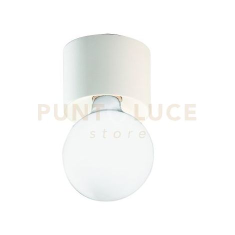 PLAFONIERA BOW 1 LUCE ATTACCO E27 BIANCO  LAMPADINA NON INCLUSA