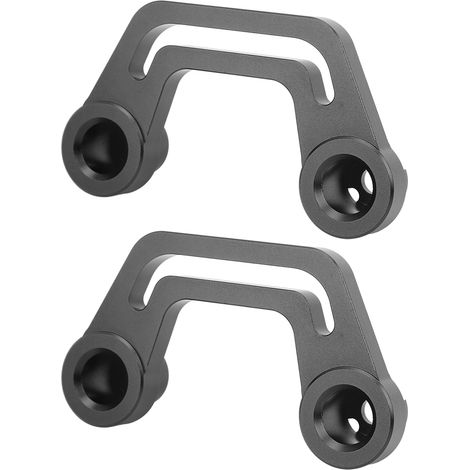Support de Montage de Feux de Pare-brise sur Montant A pour Jeep Wrangler JL JLU 2018-2022, Noir, Kit de Fixation en Paire (1/5)