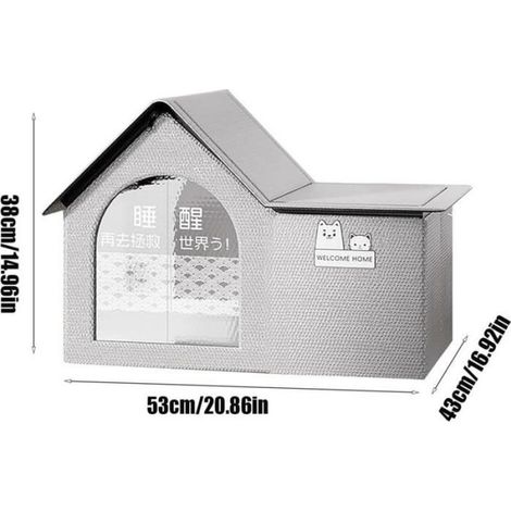 Maison Rafraîchissante pour Chat - Abri Extérieur Isolant Contre La Chaleur (1/5)