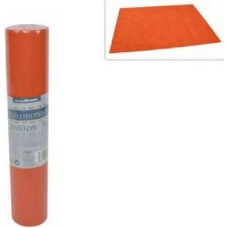 Trade Shop - Set 20 Pezzi Tovagliette Tovaglie A Strappo Runner Tnt Rullo 30x40cm Arancione -