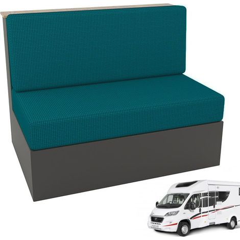 Housse Banquette Camping Car(1 Set), RV Housses de Coussin, Housse Siege Camping Car, Coussin de Caravane Antidérapante, Convient aux Restaurants de Camping-Car, Facile à Nettoyer(Bleu lac (1/5)