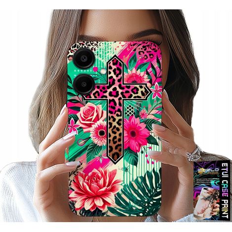 Custodia per Samsung Galaxy A06 5G - croce, rosa, cristianesimo, Gesù sul retro (1/5)