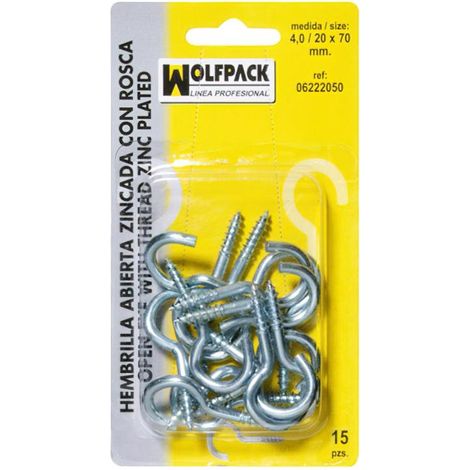WOLFPACK LINEA PROFESIONAL hembrilla abierta 2,4 / 16x30 mm. (50 piezas)