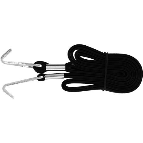 Sangle élastique avec crochets DUUTI pour fixation de vélo et rangement extérieur (Noir)