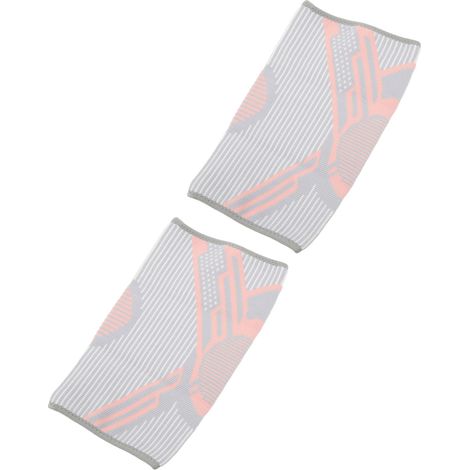 Paar elastische, rutschfeste, warme und atmungsaktive Sport-Knieschoner zum Radfahren und Laufen (rosa). (1/4)