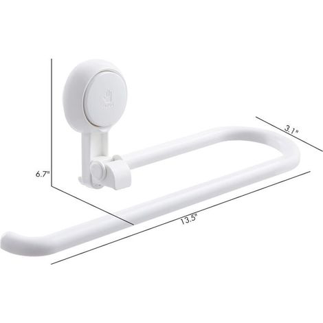 Porte Ventouse Porte Papier Cuisine Rouleaux Mural Auto-adhésif sans Perçage et Amovible Porte Essuie Tout de Cuisine