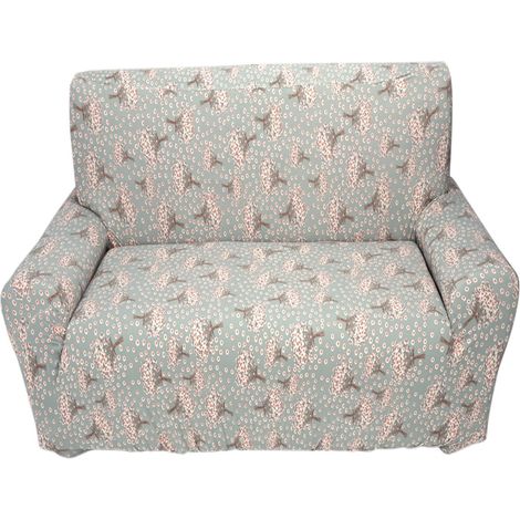Copridivano 2 Posti Elasticizzato 145-185cm – Tessuto Stretch Antiscivolo Lavabile in Poliestere – Design Elegante con Texture Morbida – Ideale per Soggiorno e Protezione da Pelucchi (1/3)