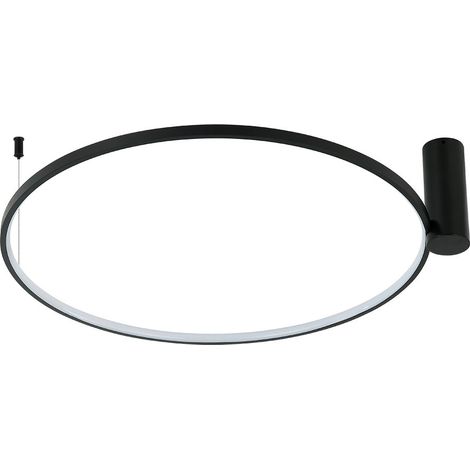 Anneau lumineux LED noir pour plafonnier Prestige LP-909/1C S BK CCT (1/5)