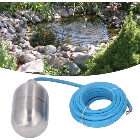 Interrupteur à flotteur de niveau d'eau automatique UQK-61F en acier inoxydable pour pompe à eau, 250-380 V, câble de 5 m (1/5)