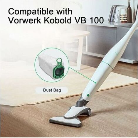 Sac pour aspirateur 10 Sacs d'Aspirateur pour Vorwerk Sac À Poussière de Rechange pour Kobold VB100 Aspirateur (1/4)