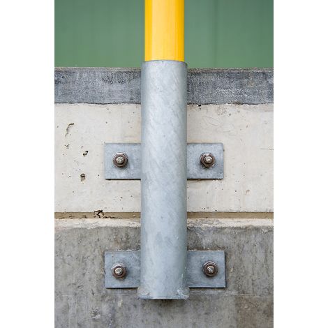 Moravia Douille à enficher avec languettes pour arceau de protection galvanisée à chaud 300 x 120 mm (H x I) (1/2)
