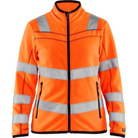Giacca da lavoro in micropile ad alta visibilità donna 4966 - Arancione fluorescente L (1/4)