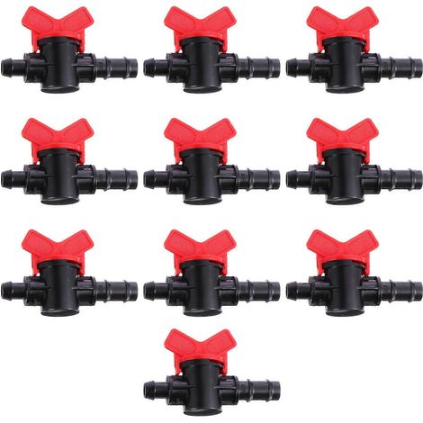 Raccords de jardin en PE (10 pièces) - Accessoires d'irrigation étanches - 9,00 x 5,50 x 2,50 cm - Tuyau PE 16 pouces avec tuyau PVC (1/5)