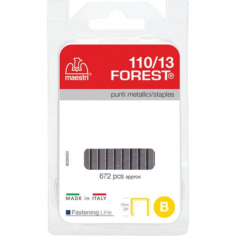 PUNTI PER FISSATRICE MECCANICA 110/13 'Forest' - cf. 672 pz - ROMEO MAESTRI