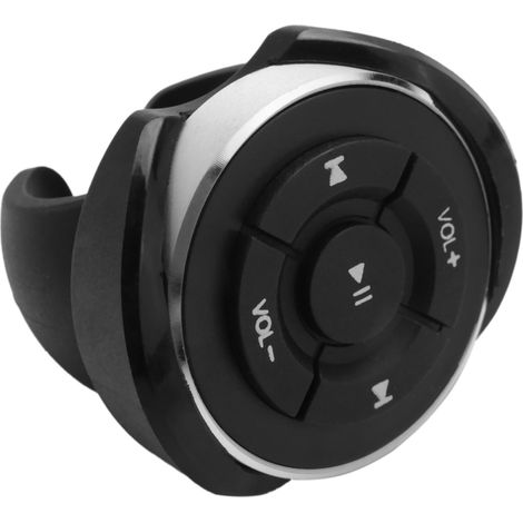 LIFCAUSAL Télécommande Bluetooth Universelle pour Volant de Voiture et Guidon Moto/Vélo avec Boutons Média Intégrés (1/5)