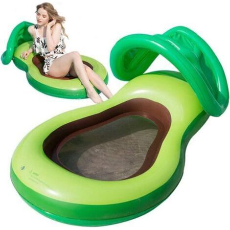 Hamac à eau à coussin d'air avec auvent-Ensoleillé (1/2)