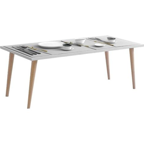 Mesa De Centro Couvet En Cambrian y Haya 90x40 cm Para Salón O Comedor