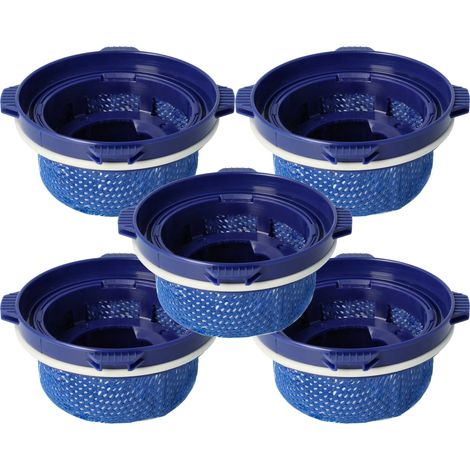 vhbw 5x filtro compatibile con Samsung VS 9000RL aspirapolvere - Filtro aria di scarico, blu