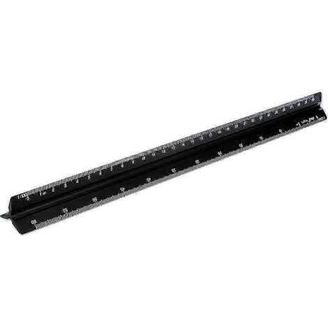 Équerres en aluminium de 30 cm pour la construction, disponibles en différentes échelles : 120, 125, 150, 175, 1100, 1RK. (1/5)
