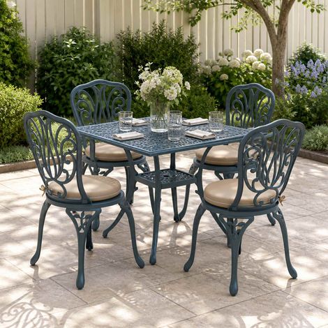 vidaXL Seat Cushions SOEST 4 pcs 100% Polyester Sand 脴 40 x 7 cm (1/5)