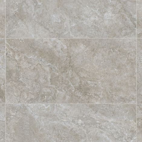 Carrelage effet Travertin Gris Marron 151x75,5x0,9 cm In&Out Castorel - Sol et mur intérieur et Sol extérieur (vendu par carton de 2,28 m²) - RO'MA CARRELAGE (1/3)