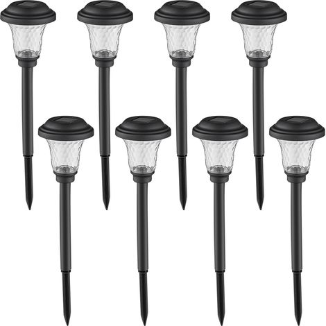 Lampe Solaire LED Jardin Chemin, Étanche, Lampe à Piquer Pelouse Extérieure, Éclairage Paysager Décoratif (1/5)