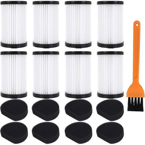 Filtres de rechange pour aspirateurs MOOSOO D600 et Ariete Handyforce RBT 2761 et RBT 2759. Comprend 8 filtres. (1/5)