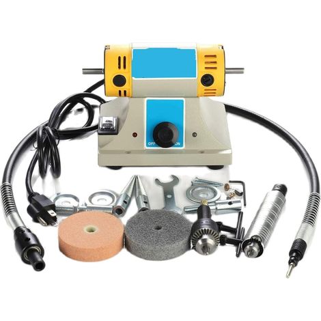 Polisseuse Ponceuse Machine à polir outils électriques travail du bois Jade bijoux banc tour moteur rectifieuse machine à écrire outils électriques(Standard) (1/5)